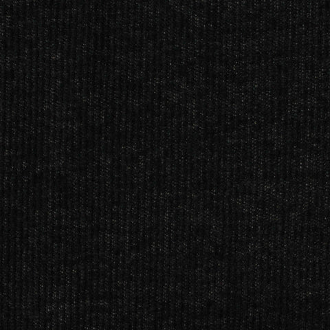 Dark Grey Marl Rib Knit, Poly-Cotton, 336 gsm