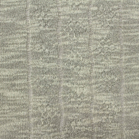 Light Grey Marl Chunky Knit, Poly-Cotton, 190 gsm