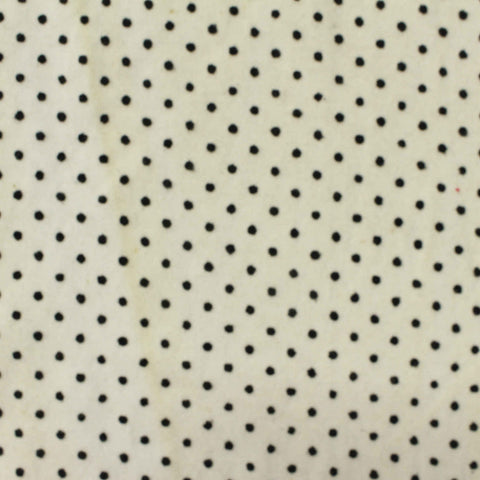 Black Dots Jersey Knit, Cotton, 140 gsm
