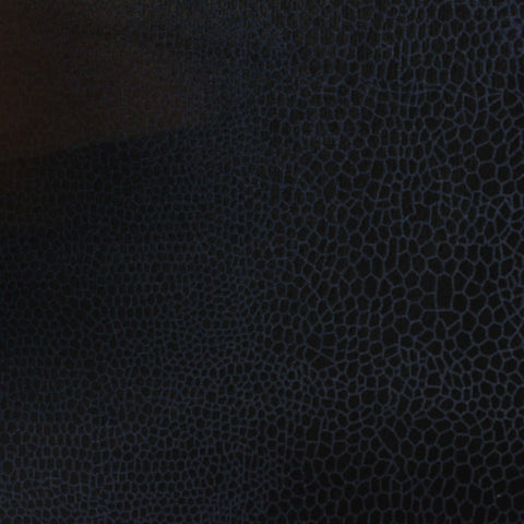 Dark Blue Tone-on-Tone French Terry, Poly-Cotton