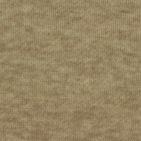 Light Brown Heathered-Marl French Terry, Cotton-Poly