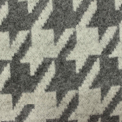 Grey Houndstooth Knit, Polyester