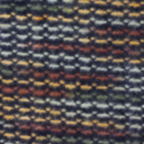 Navy Horizontal-Stripe Chunky Knit, Polyester, 145 gsm