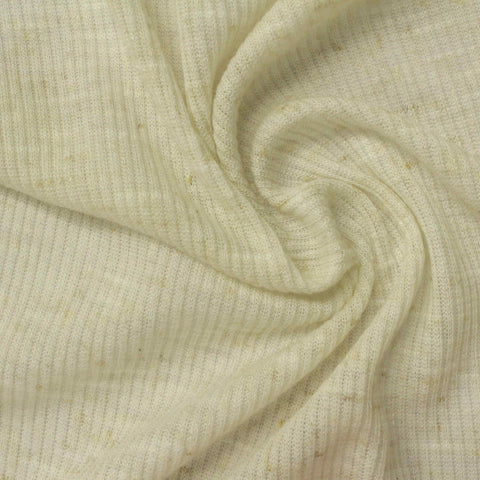Cream Marl Rib Knit, Viscose