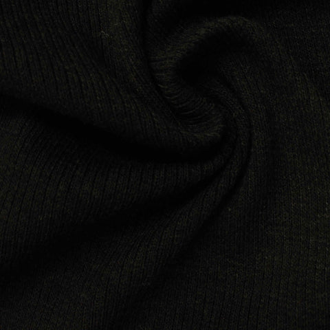 100% Polyester Rib Knit Fabric, 351 gsm, 140 cm — Green