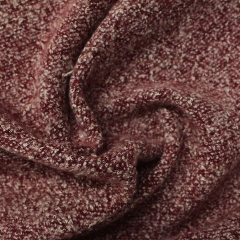 Burgundy Marl Chunky Knit, Poly-Cotton