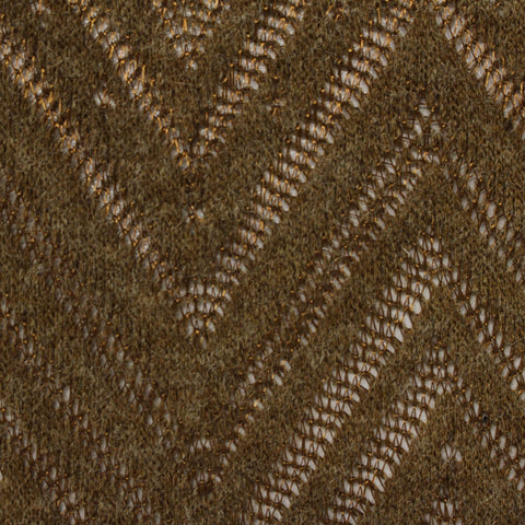 Olive Zigzag Chunky Knit, Polyester