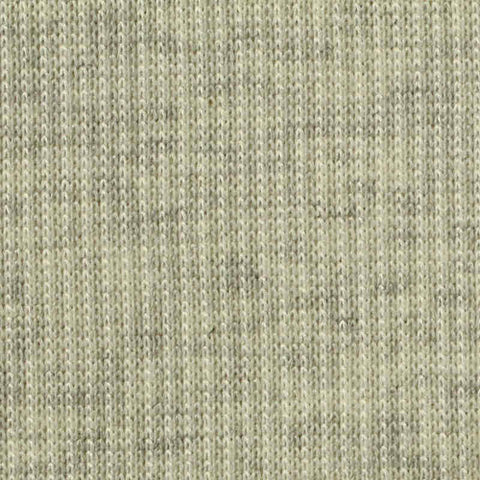 Light Grey Marl Rib Knit, Poly-Cotton, 330 gsm