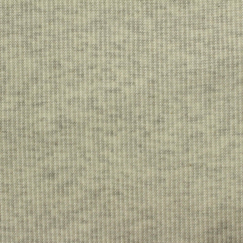 Light Grey Marl Rib Knit, Poly-Cotton, 330 gsm