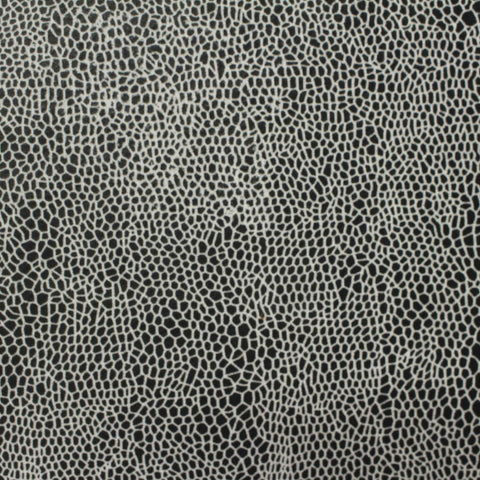 Black Animal Print French Terry, Poly-Cotton, 255 gsm