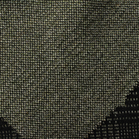 Black Abstract Chunky Knit, Polyester, 335 gsm