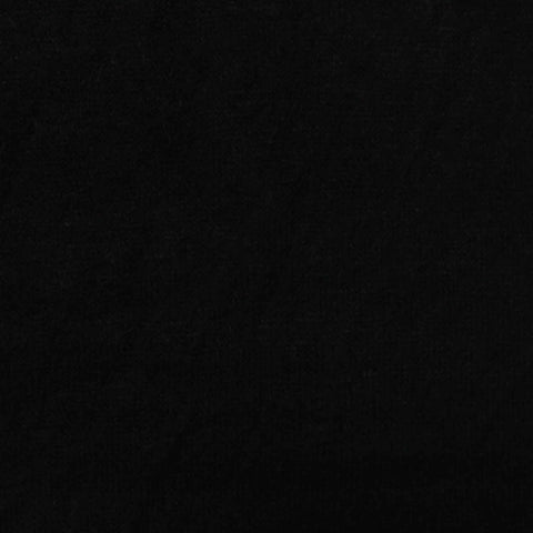 Polyester Viscose Chunky Knit Fabric, 164 gsm, 170 cm — Black