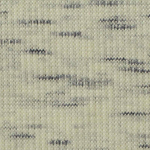 Light Cream Fine-Marl Rib Knit, Poly-Cotton