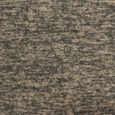 Grey Marl Chunky Knit, Poly-Viscose, 174 gsm