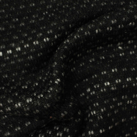 Black Marl Chunky Knit, Polyester, 357 gsm
