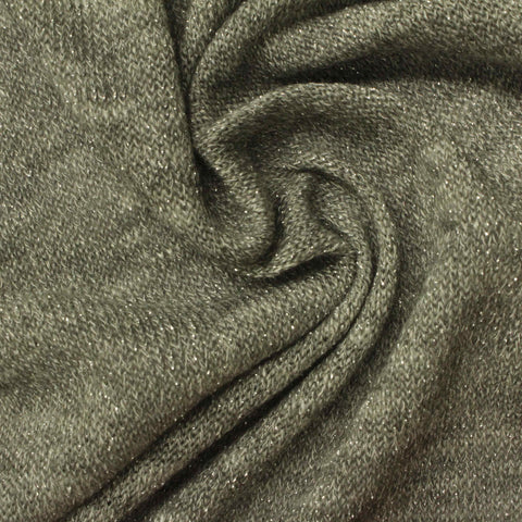 Grey Marl Chunky Knit, 182 gsm