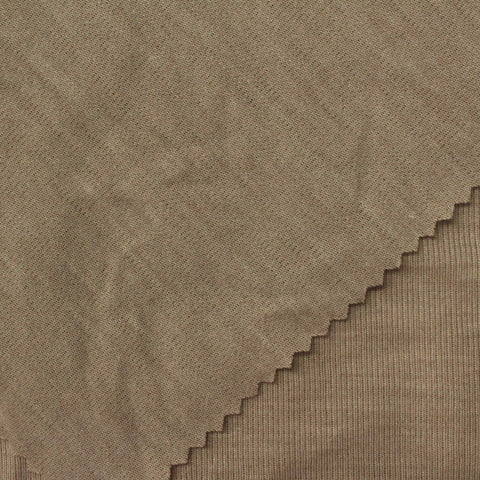 Polyester Stretch Jersey Knit Fabric, 159 gsm, 160 cm — Khaki
