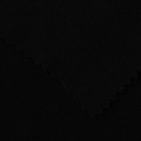 Viscose Stretch Jersey Knit Fabric, 155 gsm, 150 cm — Black, ref EF-223107