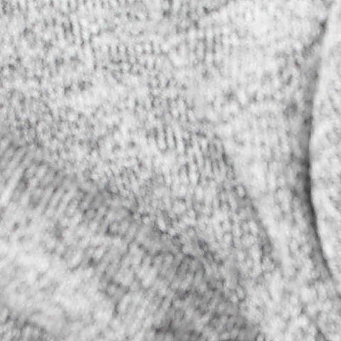 Light Grey Heathered-Marl Chunky Knit, Viscose-Poly, 195 gsm