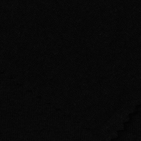 Cotton Polyester Jersey Knit Fabric, 165 gsm, 150 cm — Black
