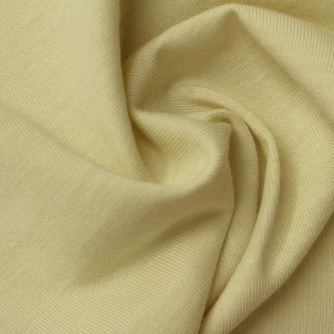 Cotton Acrylic Jersey Knit Fabric, 175 gsm, 155 cm — Yellow