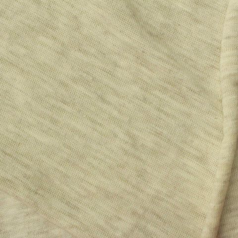 Light Cream Marl Jersey Knit, Cotton-Poly, 152 gsm