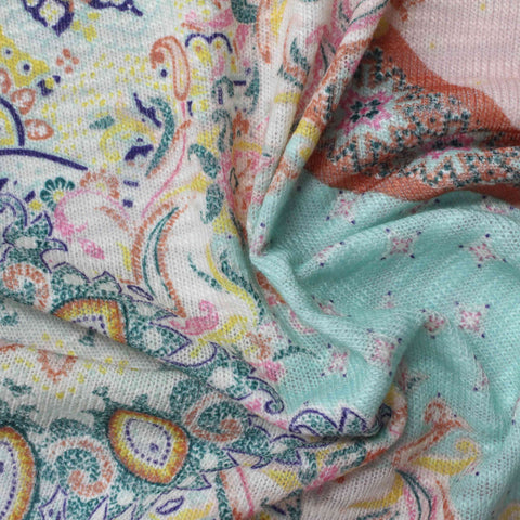 Multi Abstract-Paisley Knit