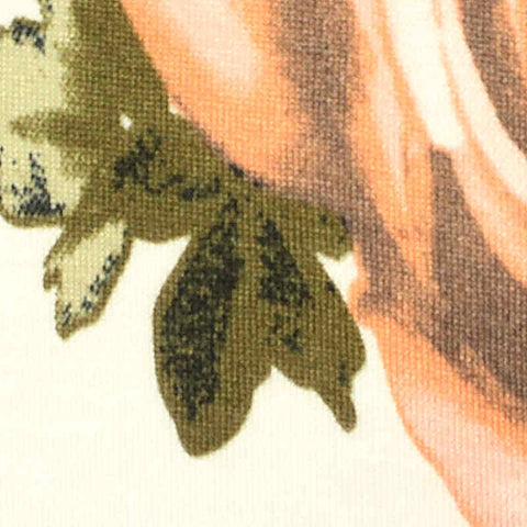 Peach Leaves Knit, Viscose