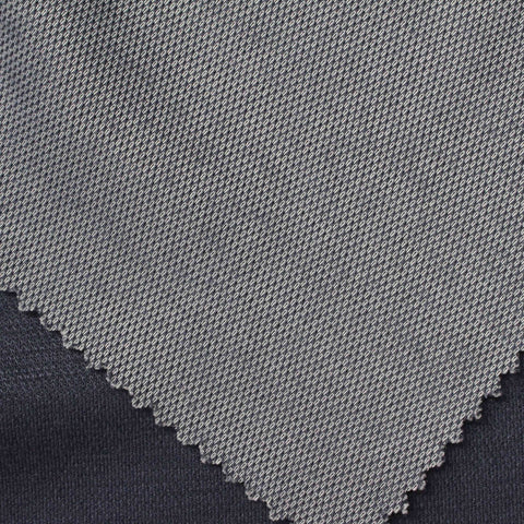 Jacquard Interlock Knit Fabric, 221 gsm, 165 cm — Grey