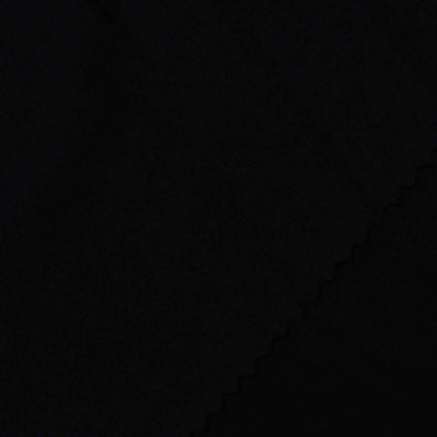 100% Polyester Interlock Knit Fabric, 133 gsm, 190 cm — Black