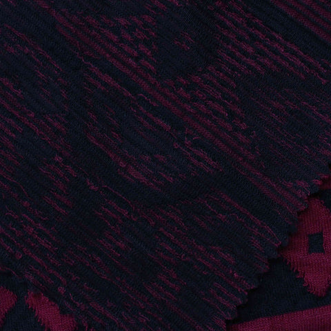 Dark Blue Heather Jacquard