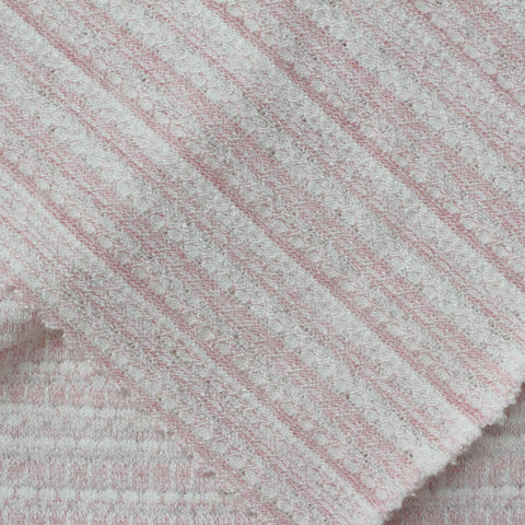 Pink Stripe Jacquard
