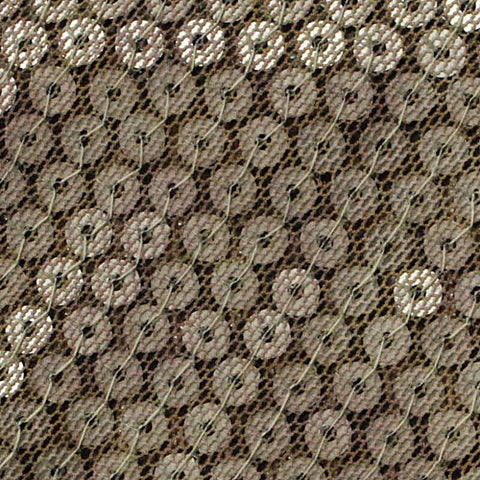 Silver Sequin Mesh, Polyester