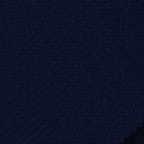 Jacquard Polyester Stretch Knit Fabric, 247 gsm, 165 cm — Navy