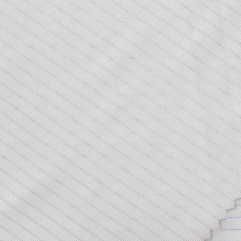 Striped Jersey Knit Fabric, 178 gsm, 165 cm — White