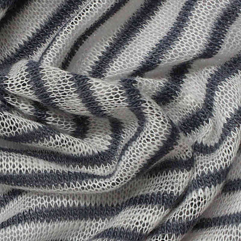 Charcoal Horizontal-Stripe Jersey Knit