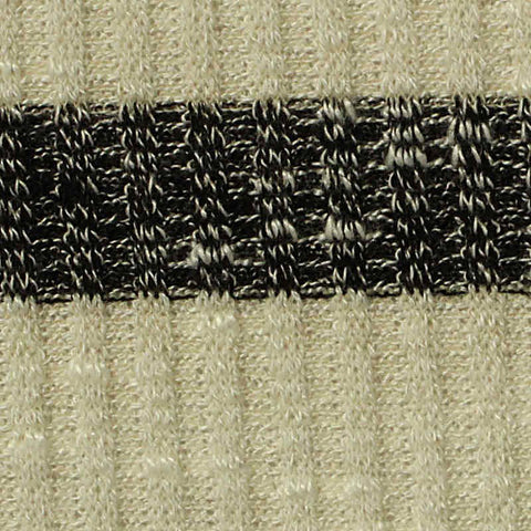 Light Beige Horizontal-Stripe Rib Knit, Viscose-Poly, 200 gsm