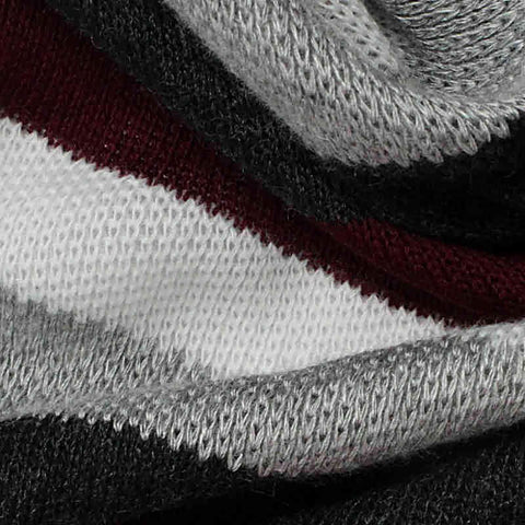 White Stripes Rib Knit
