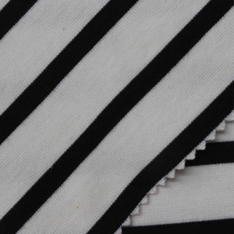 Black Diagonal-Stripe Knit, Viscose, 276 gsm