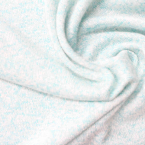 Light Blue Marl Chunky Knit, 190 gsm