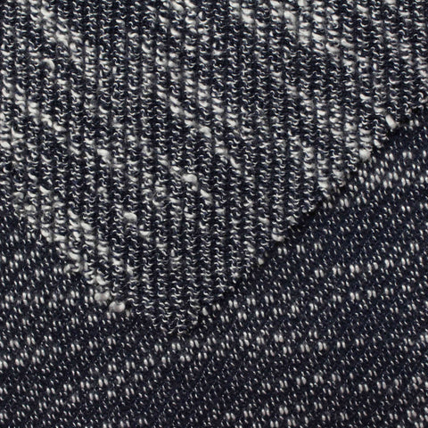 Navy Marl Chunky Knit, 187 gsm