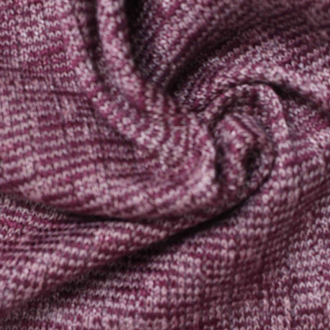 Purple Marl Chunky Knit, 200 gsm