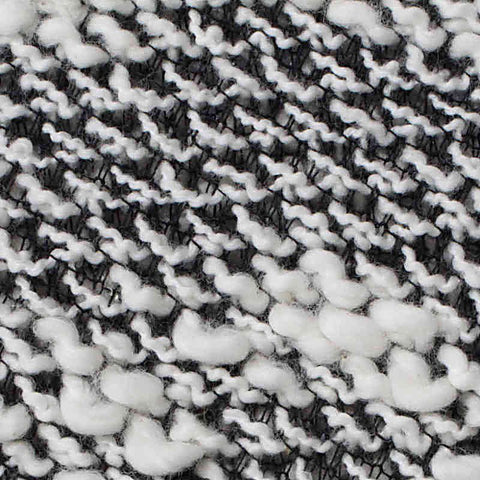 Black Marl Chunky Knit, Cotton-Poly, 180 gsm