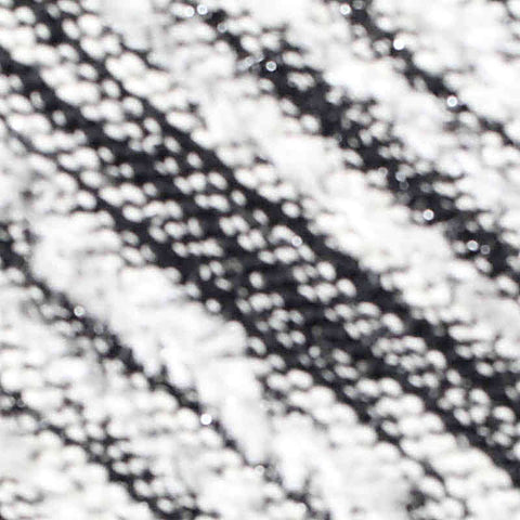 Black Stripes Chunky Knit, Poly-Cotton, 220 gsm