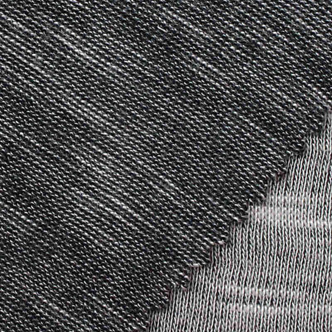 Dark Grey Marl Chunky Knit, Viscose-Poly, 170 gsm, 160 cm