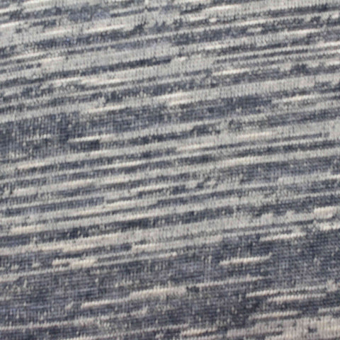 Blue Heathered-Marl Chunky Knit, 157 gsm