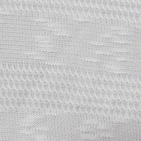 White Stripe Chunky Knit, Polyester, 180 gsm