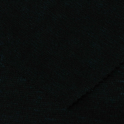 Slub Chunky Knit Fabric, 230 gsm, 170 cm — Navy