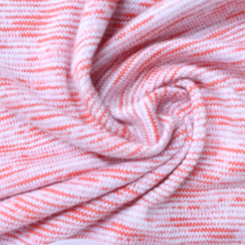 Red Marl Chunky Knit, Viscose-Poly, 217 gsm
