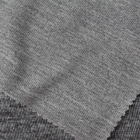 Grey Marl Chunky Knit, Poly-Viscose, 190 gsm, 150 cm